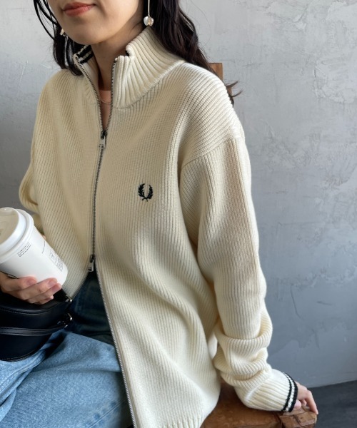 【美品】フレッドペリー人気カーディガン FRED PERRY フレッドペリー カーディガン レディース K4121 V