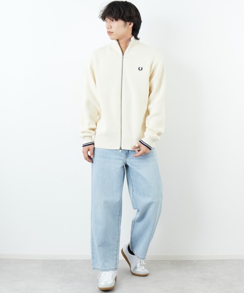 FRED PERRY/フレッドペリー] 別注 ハイネック ジップニット
