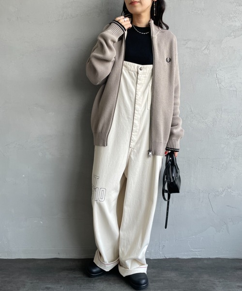 FRED PERRY/フレッドペリー] 別注 ハイネック ジップニット