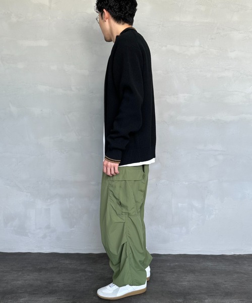 FRED PERRY（フレッドペリー）の「[FRED PERRY/フレッドペリー] 別注 ハイネック ジップニットカーディガン（ニット/セーター・レディース・ブラック/ライトグレー/キナリ・L/M/S）」の22枚目の写真