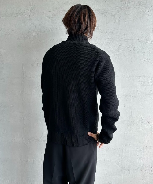 Fred Perry ブラック長袖ニット ニット/カーディガン | FRED PERRY JAPAN | フレッドペリー日本