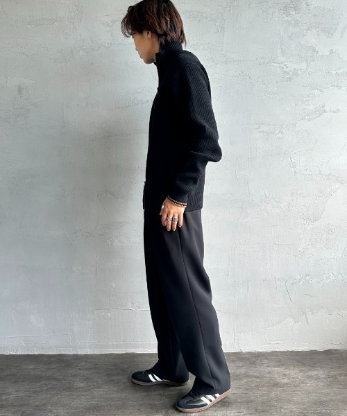 FRED PERRY/フレッドペリー] 別注 ハイネック ジップニット