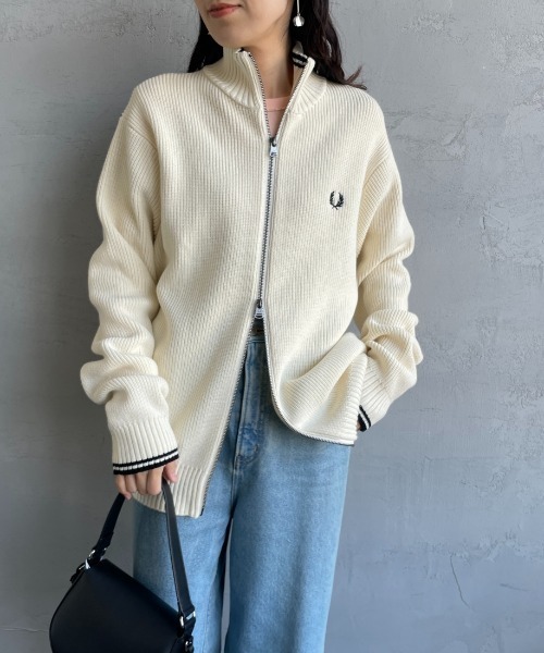 Fred Perry⭐︎レディースニットカーディガン FRED PERRY - FRED PERRY × Ray BEAMS / 別注 カラー