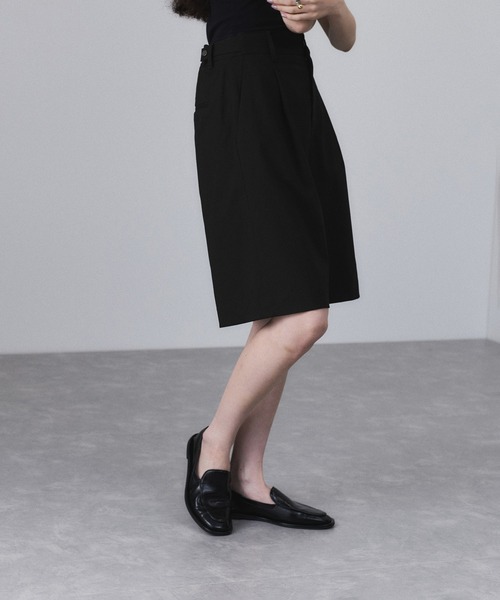 ADAM ET ROPE'(アダムエロペ)の「【サステナブル】ソリッド&ストライプハーフパンツ(その他パンツ・レディース・ブラック/ブラウン系その他・36/38)」の18枚目の写真