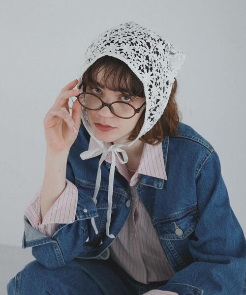 URBAN RESEARCH Sonny Label（アーバンリサーチサニーレーベル）の「フラワーレースサンカクストール（ストール/ショール・レディース・オフホワイト・ONE）」の3枚目の写真