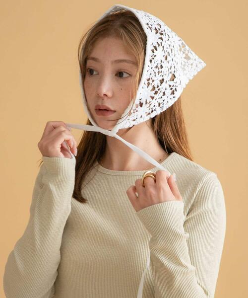 セール】フラワーレースサンカクストール（ストール/ショール）｜URBAN