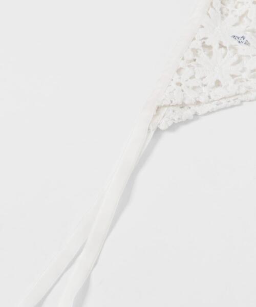 URBAN RESEARCH Sonny Label（アーバンリサーチサニーレーベル）の「フラワーレースサンカクストール（ストール/ショール・レディース・オフホワイト・ONE）」の9枚目の写真