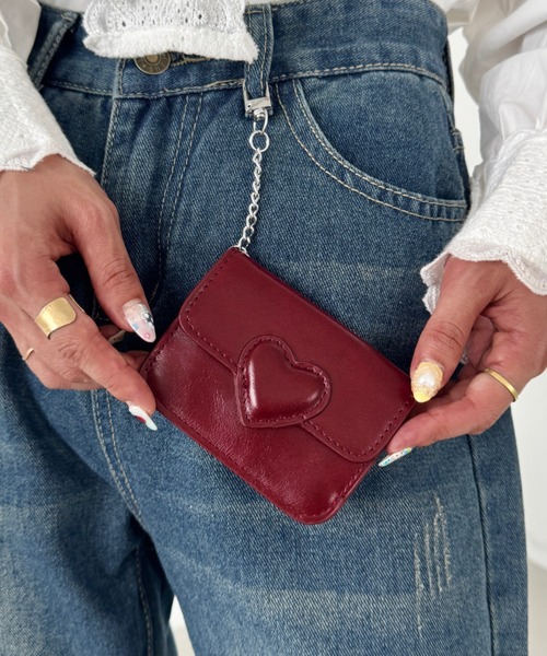 セール】ヴィンテージライクハートカードケース（カードケース