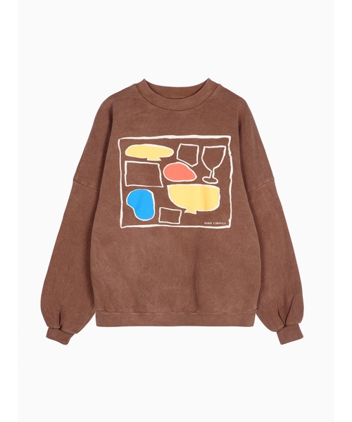 BOBO CHOSES(ボボショーズ)の「After Seven relaxed sweatshirt(スウェット・レディース・バーガンディー・S/M/XL/L/XS)」の1枚目の写真