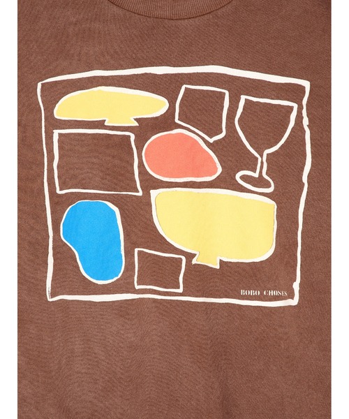 BOBO CHOSES(ボボショーズ)の「After Seven relaxed sweatshirt(スウェット・レディース・バーガンディー・S/M/XL/L/XS)」の2枚目の写真