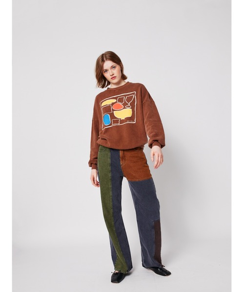BOBO CHOSES(ボボショーズ)の「After Seven relaxed sweatshirt(スウェット・レディース・バーガンディー・S/M/XL/L/XS)」の4枚目の写真