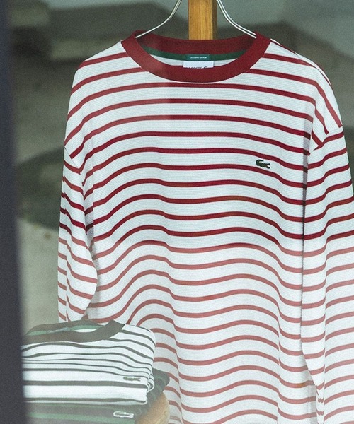 セール】【別注】LACOSTE / カノコ ボーダー ロングスリーブ Tシャツ