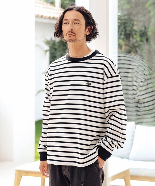 セール】【別注】LACOSTE / カノコ ボーダー ロングスリーブ Tシャツ