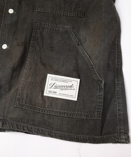 DISCOVERED(ディスカバード)の「SHORT SLEEVE DENIM SHIRTS(シャツ/ブラウス・メンズ・インディゴブルー/ブラック・1/3)」の7枚目の写真