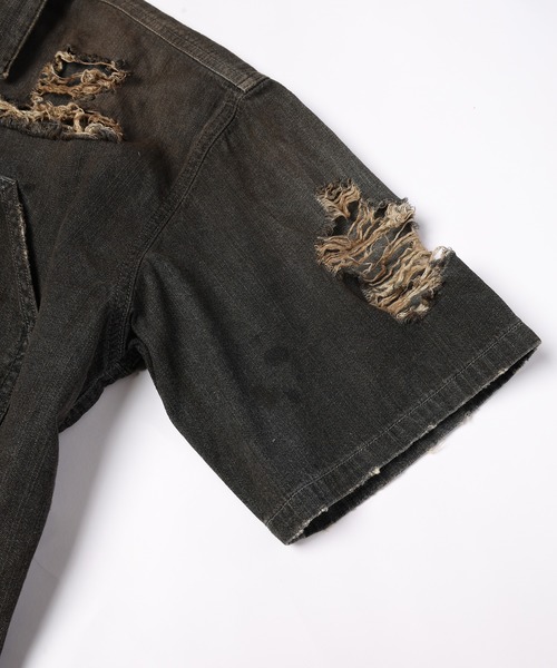 DISCOVERED(ディスカバード)の「SHORT SLEEVE DENIM SHIRTS(シャツ/ブラウス・メンズ・インディゴブルー/ブラック・1/3)」の8枚目の写真