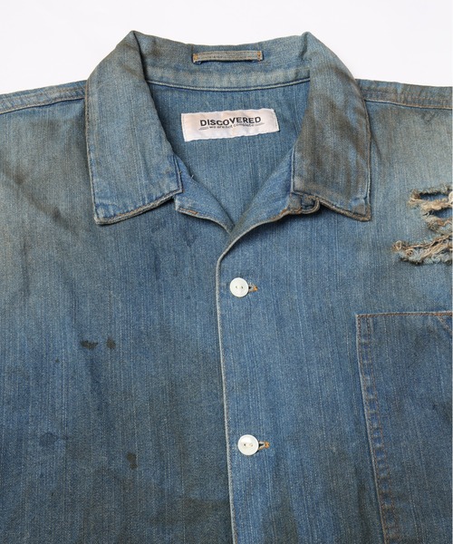 DISCOVERED(ディスカバード)の「SHORT SLEEVE DENIM SHIRTS(シャツ/ブラウス・メンズ・インディゴブルー/ブラック・1/3)」の10枚目の写真