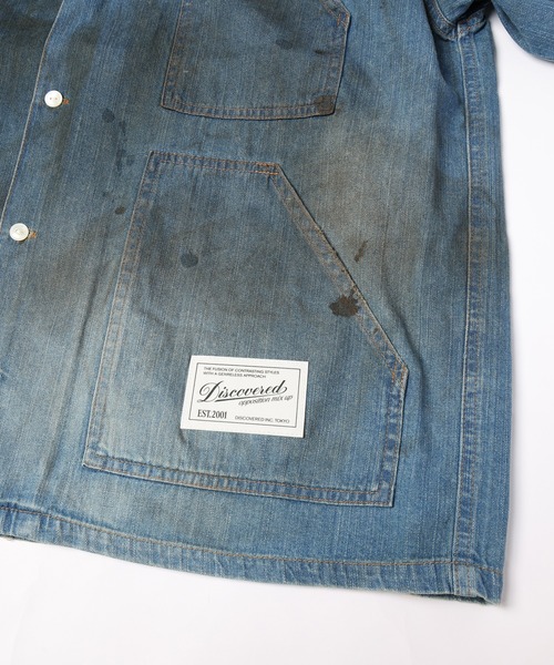 DISCOVERED(ディスカバード)の「SHORT SLEEVE DENIM SHIRTS(シャツ/ブラウス・メンズ・インディゴブルー/ブラック・1/3)」の12枚目の写真