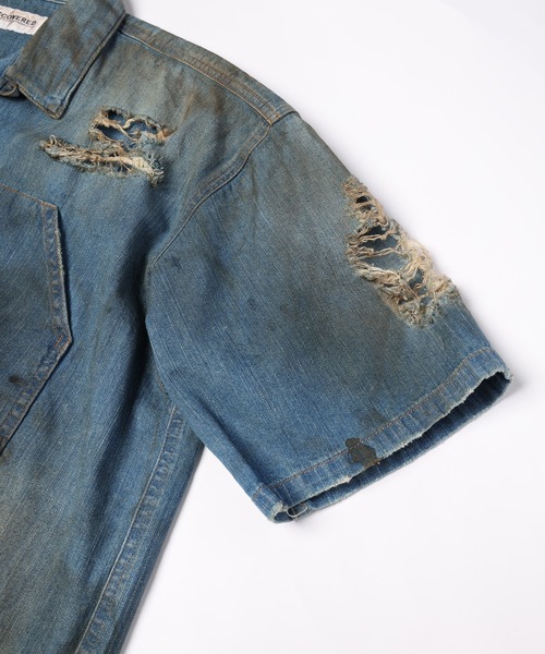 DISCOVERED(ディスカバード)の「SHORT SLEEVE DENIM SHIRTS(シャツ/ブラウス・メンズ・インディゴブルー/ブラック・1/3)」の13枚目の写真