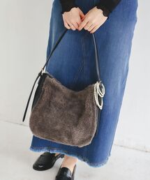 le.coeur blanc | ボアコンビワンショルダーバッグ(トートバッグ)