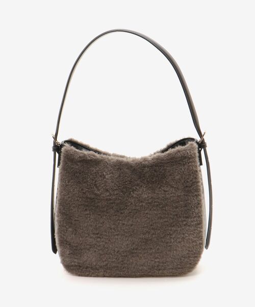 le.coeur blanc（ルクールブラン）の「ボアコンビワンショルダーバッグ（トートバッグ・レディース・ベージュ/チャコールグレー・FREE）」の21枚目の写真