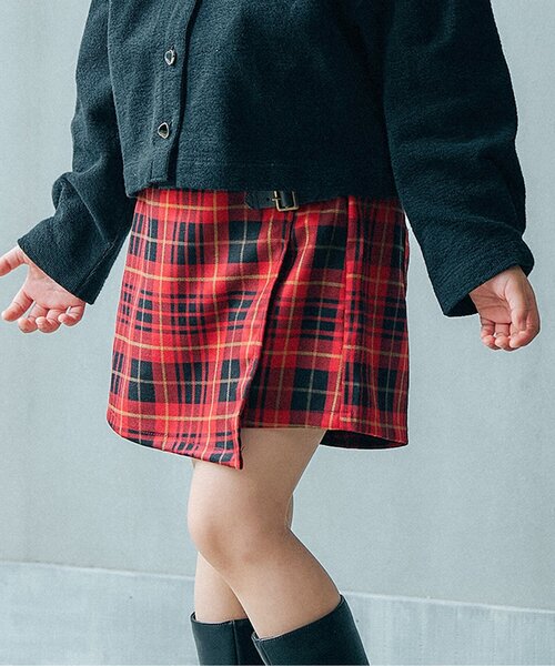 Seraph(セラフ)の「【ジュニア対応】ロンドンガール風スカートパンツ(スカート・キッズ・ブラック/ブルー/レッド・80/90/100/110/120/130/140)」の3枚目の写真