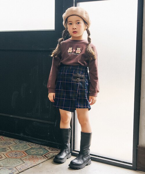 Seraph(セラフ)の「【ジュニア対応】ロンドンガール風スカートパンツ(スカート・キッズ・ブラック/ブルー/レッド・80/90/100/110/120/130/140)」の5枚目の写真