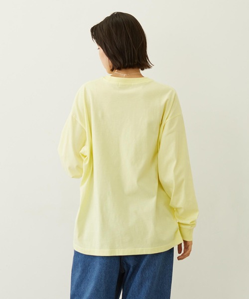 MILKFED.(ミルクフェド)の「PATTERNED LOGO L/S TEE(Tシャツ/カットソー・レディース・ブラック/ホワイト/イエロー・M/L)」の5枚目の写真