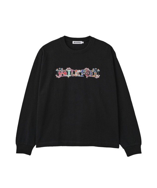 MILKFED.(ミルクフェド)の「PATTERNED LOGO L/S TEE(Tシャツ/カットソー・レディース・ブラック/ホワイト/イエロー・M/L)」の20枚目の写真