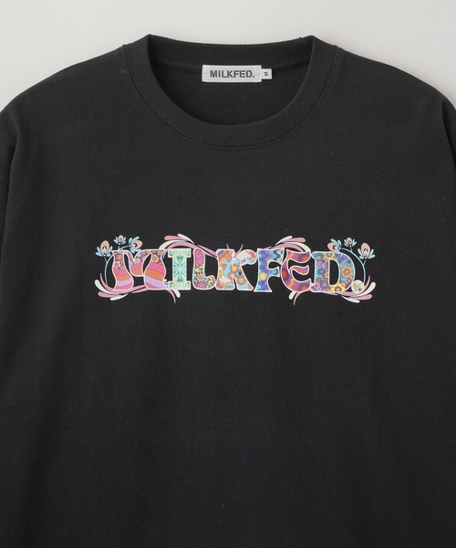 MILKFED.(ミルクフェド)の「PATTERNED LOGO L/S TEE(Tシャツ/カットソー・レディース・ブラック/ホワイト/イエロー・M/L)」の22枚目の写真