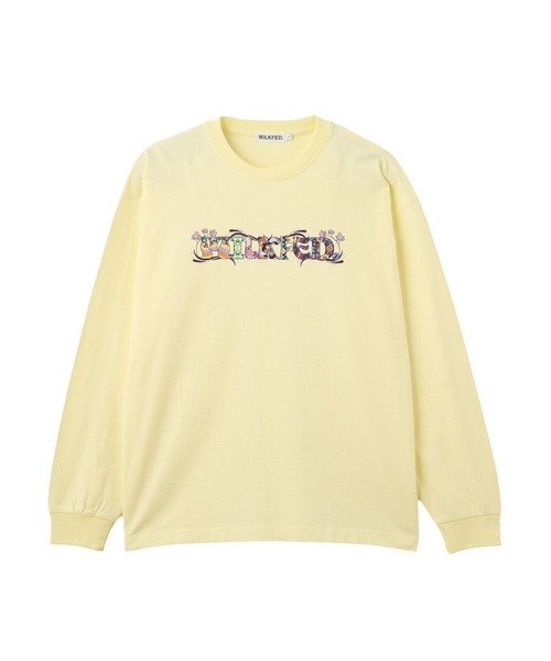 MILKFED.(ミルクフェド)の「PATTERNED LOGO L/S TEE(Tシャツ/カットソー・レディース・ブラック/ホワイト/イエロー・M/L)」の18枚目の写真