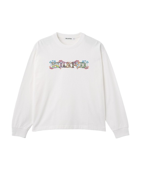 MILKFED.(ミルクフェド)の「PATTERNED LOGO L/S TEE(Tシャツ/カットソー・レディース・ブラック/ホワイト/イエロー・M/L)」の19枚目の写真