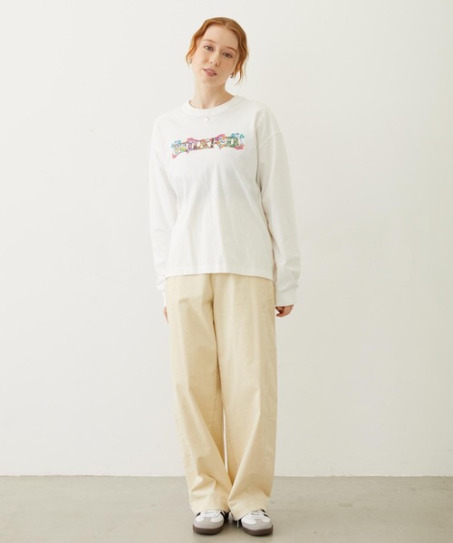 MILKFED.(ミルクフェド)の「PATTERNED LOGO L/S TEE(Tシャツ/カットソー・レディース・ブラック/ホワイト/イエロー・M/L)」の16枚目の写真
