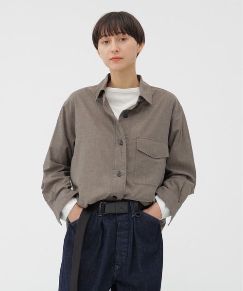 MHL.（エムエイチエル）の「TOP DYED COTTON POPLIN（シャツ/ブラウス