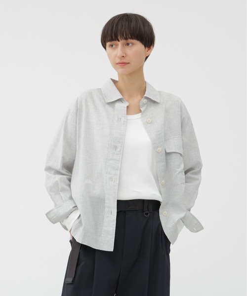 MHL.（エムエイチエル）の「TOP DYED COTTON POPLIN（シャツ/ブラウス