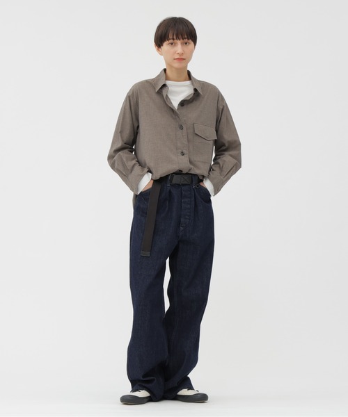 TOP DYED COTTON POPLIN（シャツ/ブラウス）｜MHL.（エムエイチエル