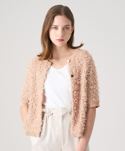 ANAYI（アナイ）の「チュールツイード プルオーバー（ニット/セーター・レディース・ホワイト/ベージュ/ブラック・36/38）」の3枚目の写真