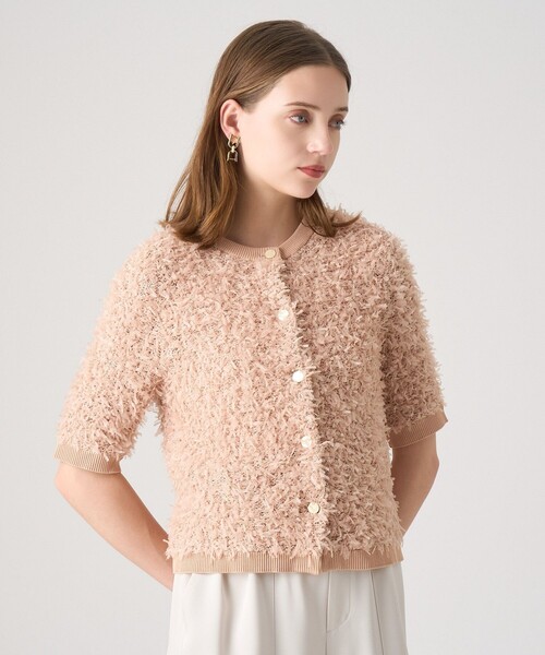 ANAYI（アナイ）の「チュールツイード プルオーバー（ニット/セーター・レディース・ホワイト/ベージュ/ブラック・36/38）」の7枚目の写真