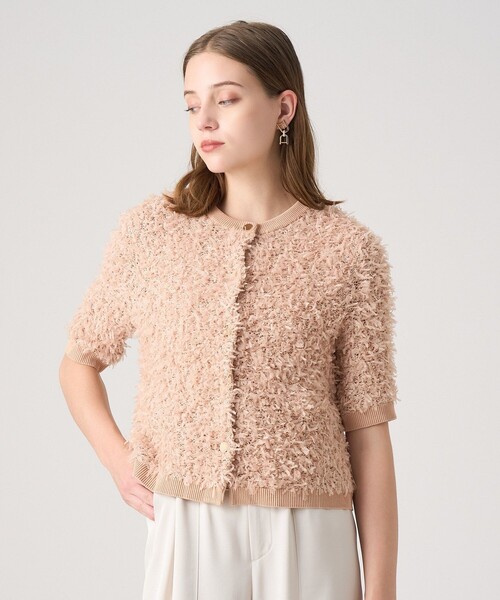 ANAYI（アナイ）の「チュールツイード プルオーバー（ニット/セーター・レディース・ホワイト/ベージュ/ブラック・36/38）」の8枚目の写真