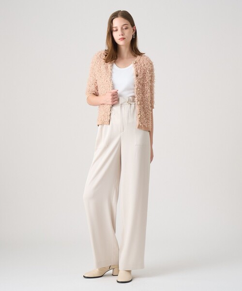 ANAYI（アナイ）の「チュールツイード プルオーバー（ニット/セーター・レディース・ホワイト/ベージュ/ブラック・36/38）」の9枚目の写真