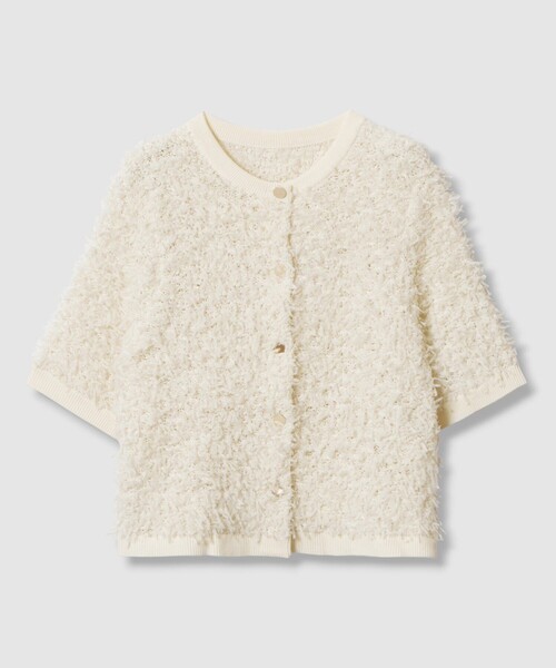 ANAYI（アナイ）の「チュールツイード プルオーバー（ニット/セーター・レディース・ホワイト/ベージュ/ブラック・36/38）」の15枚目の写真