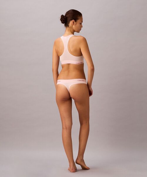 Calvin Klein（カルバン・クライン）の「Icon Cotton ライトリー ラインド ブラレット（ブラジャー・レディース・ピンク/ダークブルー・L/M/S）」の21枚目の写真
