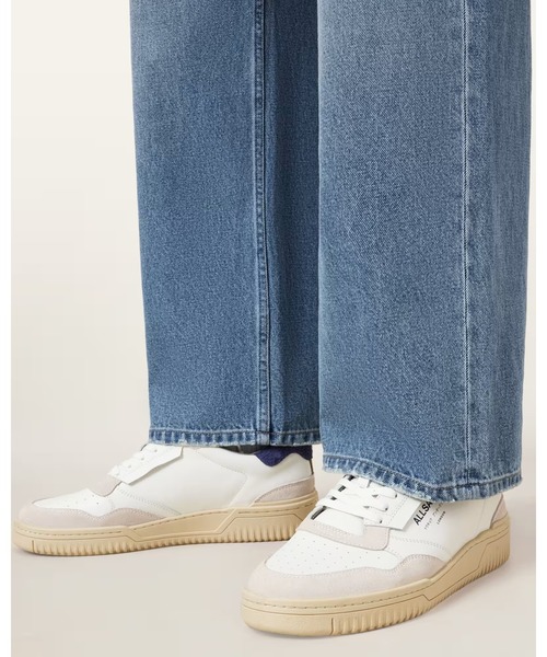 ALLSAINTS（オールセインツ）の「REGAN LEATHER LOW TOP TRAINERS | REGAN レザー ロー トップ スニーカー（スニーカー・メンズ・ホワイト×ブルー・UK8/UK9/UK10/UK7）」の2枚目の写真