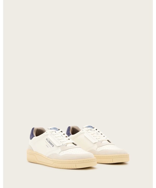ALLSAINTS（オールセインツ）の「REGAN LEATHER LOW TOP TRAINERS | REGAN レザー ロー トップ スニーカー（スニーカー・メンズ・ホワイト×ブルー・UK8/UK9/UK10/UK7）」の5枚目の写真