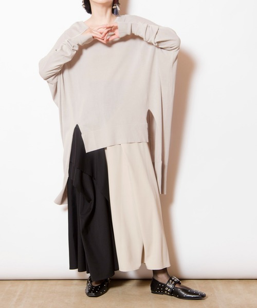 セール】バックロングニットプルオーバー（ニット/セーター）｜OSMOSIS