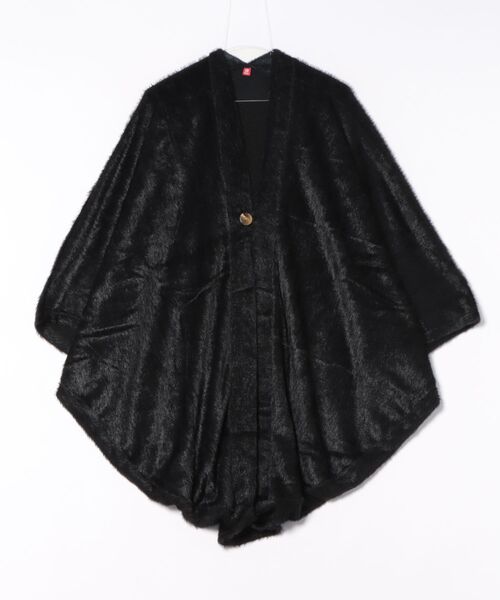 チャイハネ（チャイハネ）の「【チャイハネ】ファミアシャギーニットカーディガン（カーディガン/ボレロ・レディース・ベージュ/ブラック/グリーン/パープル・FREE）」の8枚目の写真