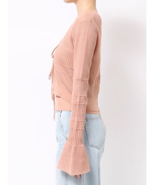 LAGUNAMOON(ラグナムーン)の「スパークラメリボンニットアンサンブル(アンサンブル・レディース・ライトグレー/レッド/ピンク・FREE)」の10枚目の写真