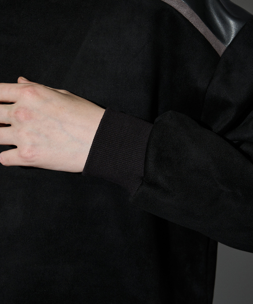 5351 POUR LES HOMMES(ゴーサンゴーイチプールオム)の「【セットアップ対応】ストレッチ スウェード ジップ プルオーバー(スウェット・メンズ・ブラック/ライトグレー/ダークネイビー・44/46/48/50)」の10枚目の写真