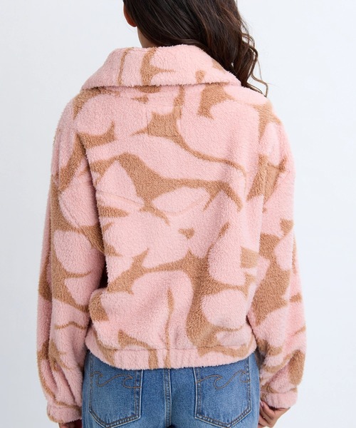 BILLABONG(ビラボン)の「BILLABONG レディース 24B483504-BARRA HALF ZIP FLC スウェットジャケット 【2025年秋冬モデル】/ビラボン総柄ハーフジップフリーストップス(その他アウター・レディース・ミント/ピンク系その他・MEDIUM)」の11枚目の写真