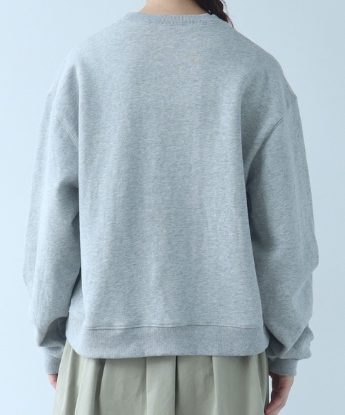 bulle de savon（ビュルデサボン）の「△クロスステッチレース スウェット（スウェット・レディース・グレー/ネイビー・FREE）」の22枚目の写真