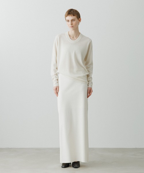 セール】【EMOELLE】バックスリットIラインロングスカート（スカート  